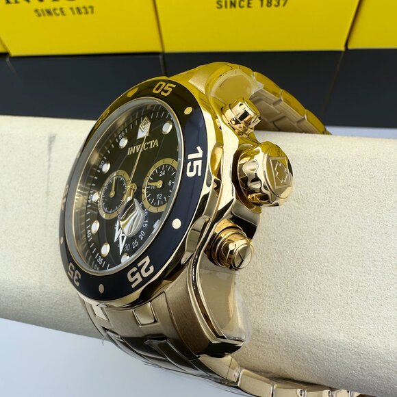 NEW Invicta Men's Pro Diver Scuba Chronograph Stainless Steel Black Dial Watch!! - Picture 6 of 9